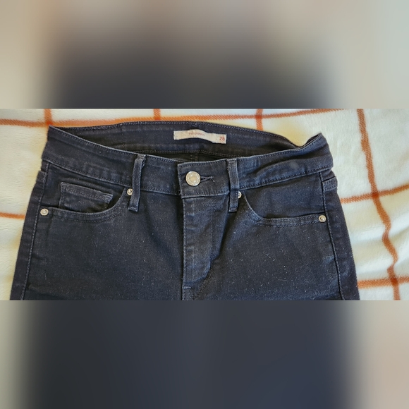 Levi's 711 Skinny Black Jeans Size 26 - Picture 2 of 8